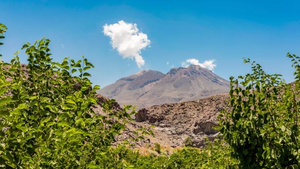 Vulkan Taftan im Iran Vulkan Taftan im Iran