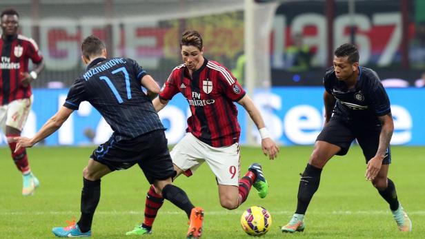 Fernando Torres kommt in Mailand nicht richtig zum Zug.