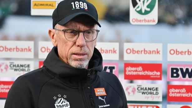 FUSSBALL: ADMIRAL BUNDESLIGA/ 11. RUNDE: SV OBERBANK RIED - SK RAPID WIEN Rapid-Trainer Peter Stöger