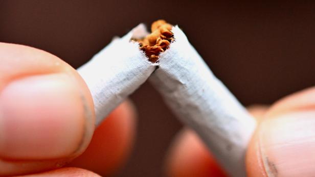 Zigarette zerbrochen