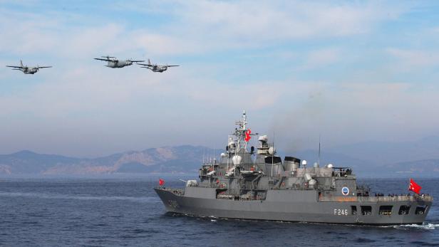 Militärübung „Blue Homeland-Mavi Vatan 2025” in der Nähe von Marmaris
