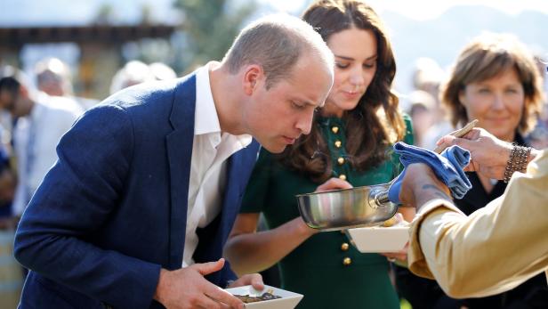 Britain's Prince William and Catherine, Duchess of