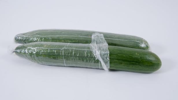 Packaged cucumbers Packaged cucumbers