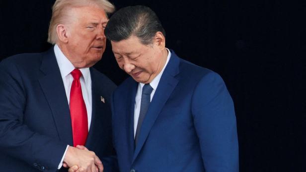 US-Präsident Donald Trump mit Chinas Staatschef Xi Jinping.