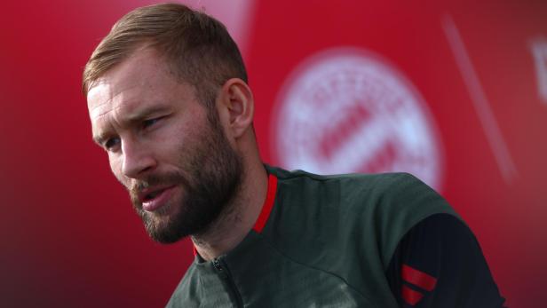 UEFA Champions League MD-1 Bayern Munich training Konrad Laimer ist seit 2023 bei Bayern