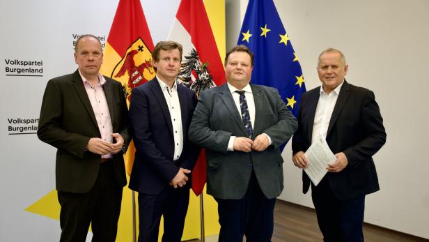 ÖVP, Bürgermeister Mezgolzs, Heisz, KO Strobl und Grandits (v.li.)