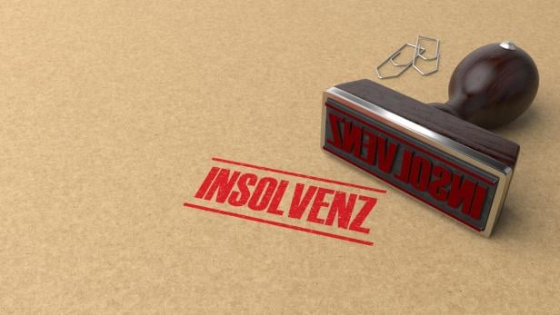 Stempel "Insolvenz" auf Papier
