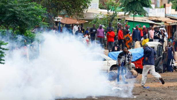 Protest a day after Tanzania's general election at the Namanga One-Post Border crossing point between Kenya and Tanzania