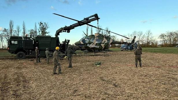 Bergung des kaputten Bundesheer-Hubschraubers