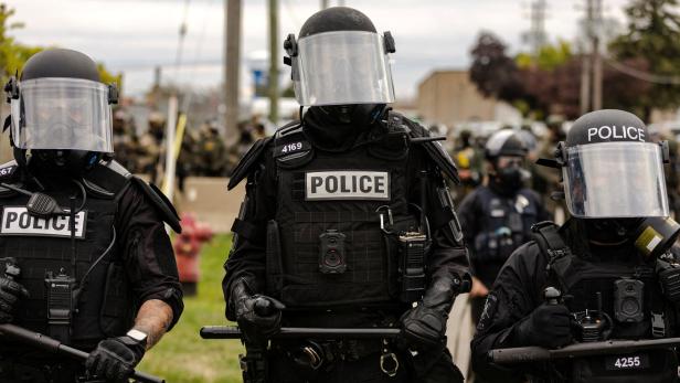 Protesters gather outside the Broadview ICE facility, in Chicago