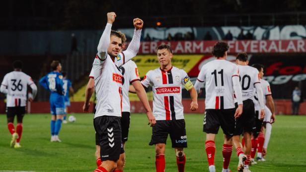 Die Admiraner jubelten gegen St. Pölten