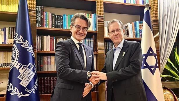 Reisender in Sachen ESC: ORF-Chef Weißmann bei Israels Präsident Herzog