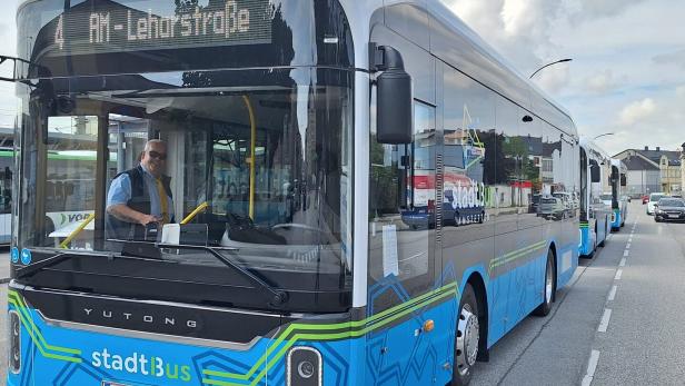 Yutong-Busse in Amstetten 