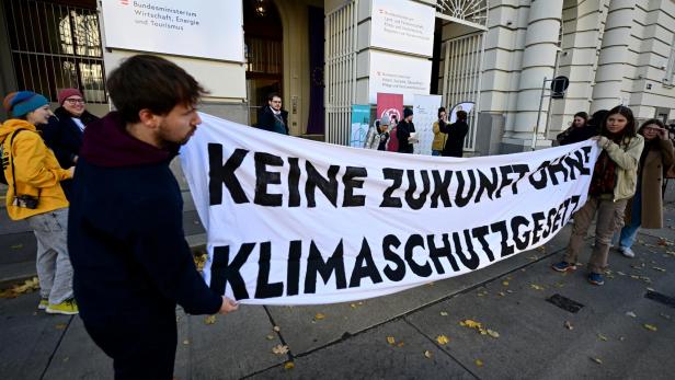 Klimaaktivisten protestieren