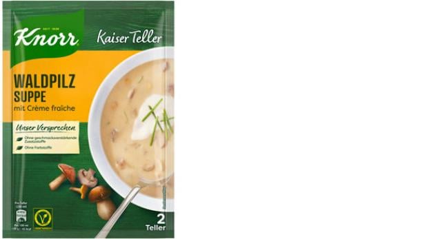 Kaiser Teller Waldpilz Suppe von Knorr