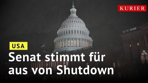 US-Shutdown: Senat einigt sich, jetzt ist das Repräsentantenhaus am Zug
