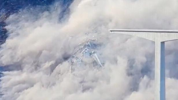 Bridge partially collapses in southwest China, months after opening