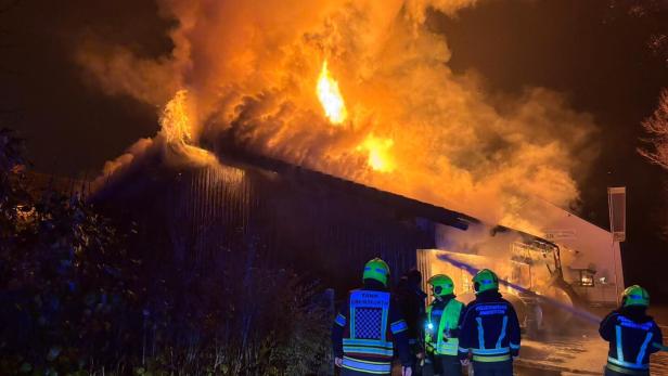 Großbrand in Amstetten