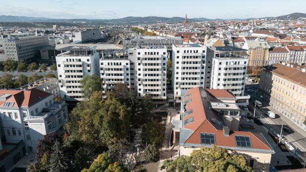 Stadtquartier „Sophie 7“ aus der Vogelperspektive