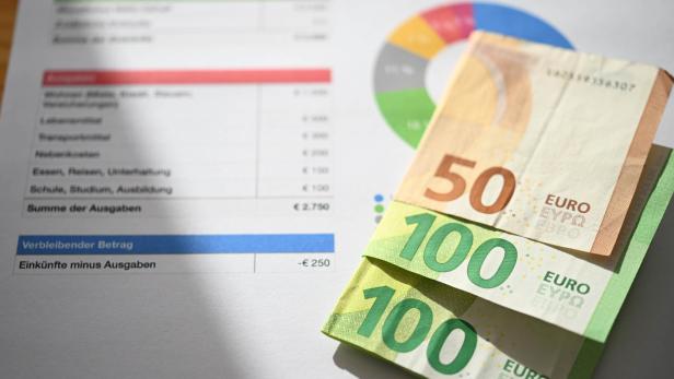 Geldscheine und eine Finanzkalkulation.