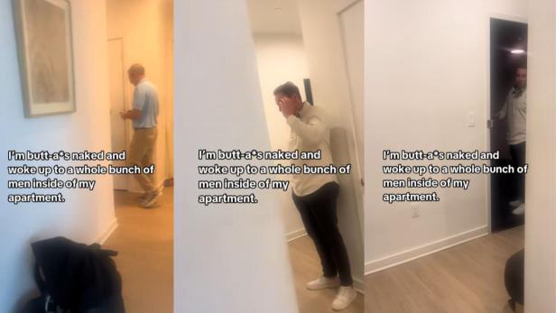 Männer in fremder Wohnung