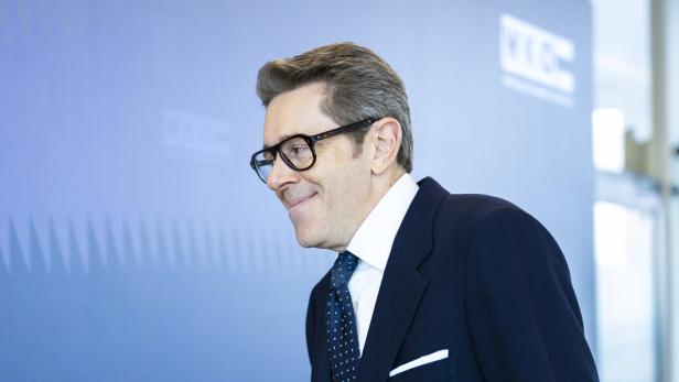 Harald Mahrer am 9.11. Er tritt als OeNB-Präsident zurück