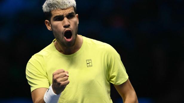 Nummer 1: Alcaraz schlug bei den ATP-Finals in Turin Musetti und steht im Semifinale.