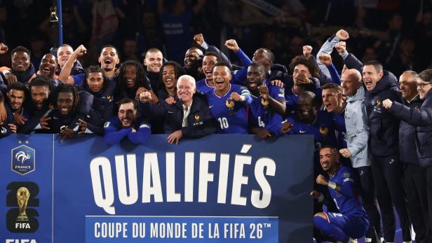 Célébration: Frankreich ist fix  für die WM qualifiziert. 