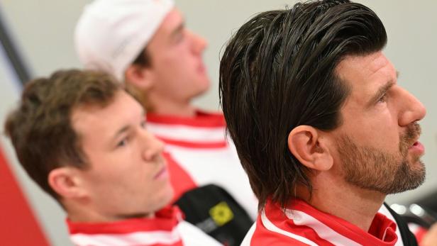 TENNIS: DAVIS CUP / PK ÖTV VOR DAVIS-CUP: MELZER / MIEDLER / NEUMAYER