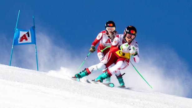 Veronika Aigner beim Training in Sölden