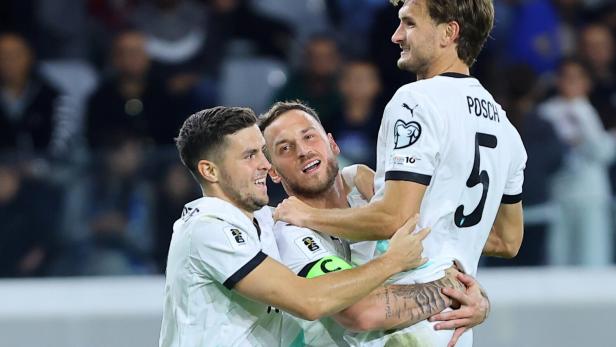 Baumgartner, Arnautovic und Posch jubeln