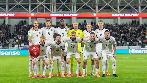 Österreichs siegreiche Elf auf Zypern