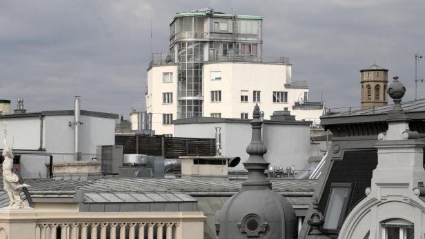 Das Hochhaus Herrengasse in Wien, in der Herrengasse 6-8
