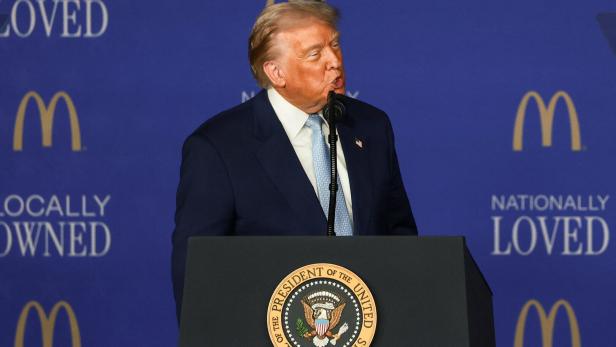 U.S. President Trump speaks at McDonald's Impact Summit