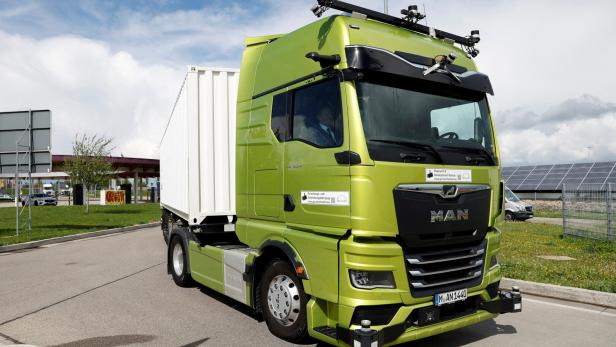 Selbstfahrender Lkw von MAN