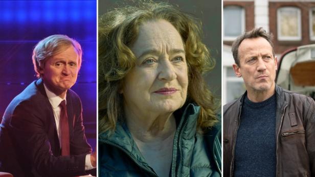 Pierre M. Krause, Mechthild Großmann und Wotan Wilke Möhring in ihren Tatort-Rollen