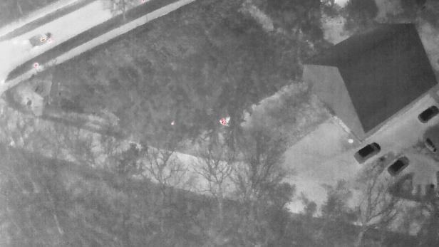 Der Abgängige wurde mit Hilfe einer Drohne samt Wärmebild lokalisiert