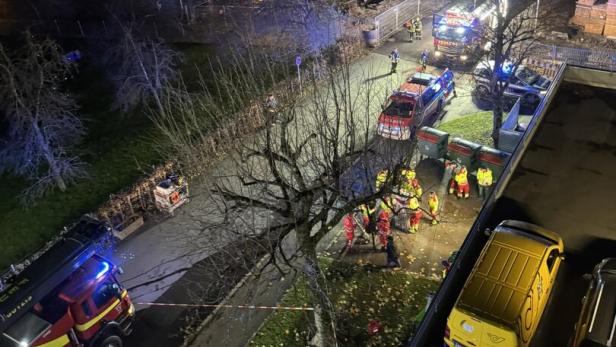 Evakuierung des Wohnhauses in Götzis