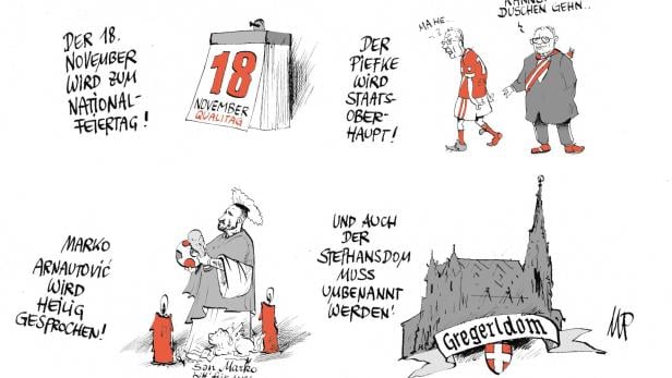 Karikatur von Michael Pammesberger
