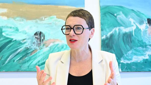 BÜRGERMEISTERWAHL LINZ: FOTOTERMIN BÜRGERMEISTER-KANDIDATIN EVA SCHOBESBERGER (GRÜNE)