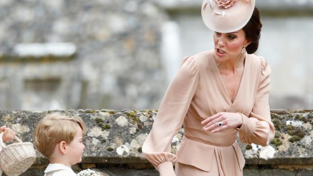 Prinzessin Kate und ihr Sohn George auf der Hochzeit von Pippa Middleton