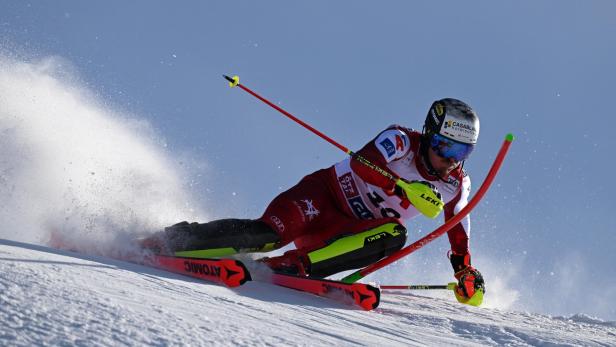 Manuel Feller ist nach dem ersten Durchgang in Hochgurgl der beste Österreicher