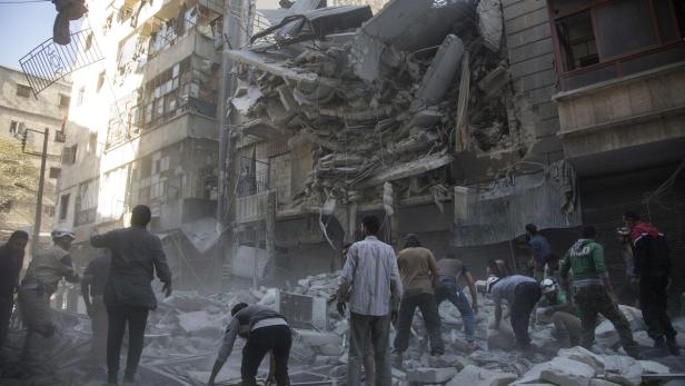 Die nordsyrische Stadt Aleppo gleicht einem Trümmerfeld.