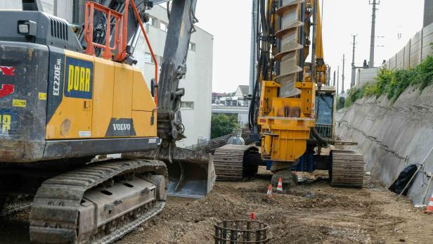 Die Arbeiten für den viergleisigen Ausbau in Wiener Neustadt