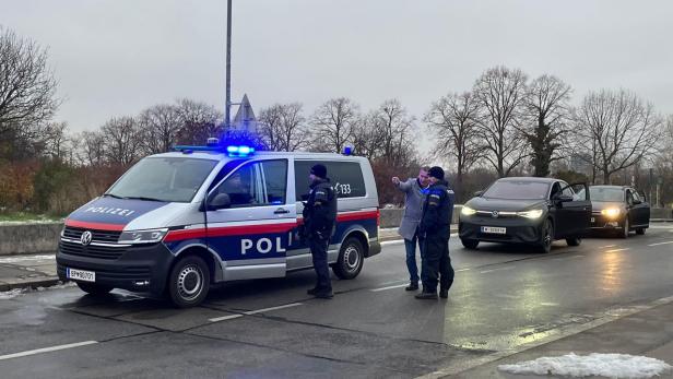 Polizeiauto bei Einsatz