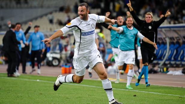 Mario Haas beim Siegestreffer bei AEK Athen 2011