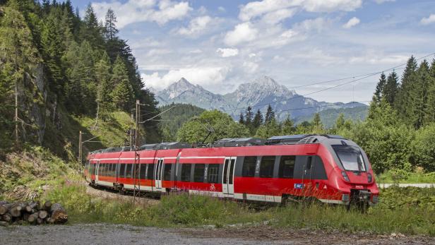 Railway journey through Tyrol