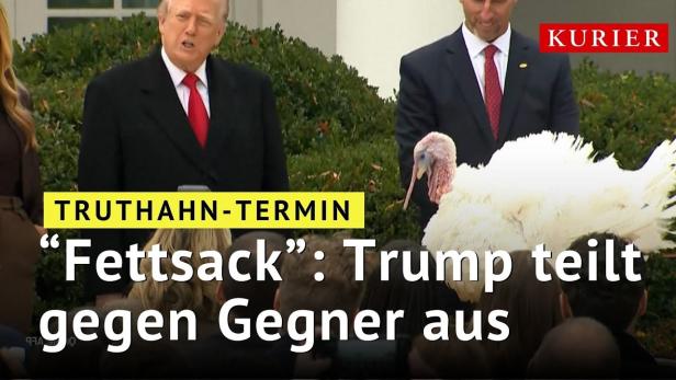"Fettsack": Trump teilt bei Truthahn-Begnadigung gegen Gegner aus