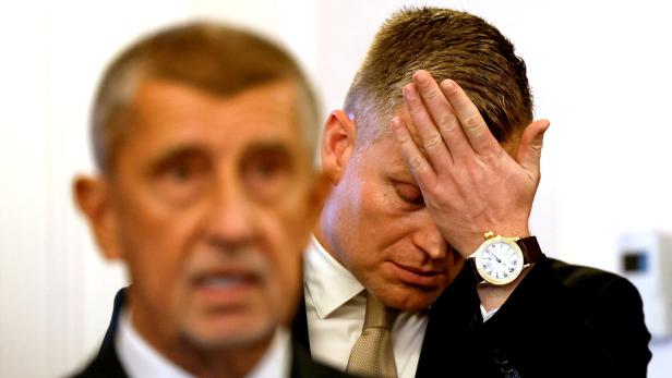 Der zukünftige Premier Andrej Babis mit seinem Problemfall Filip Turek