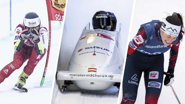 Großkampftag im Wintersport: Riesentorläufer Stefan Brennsteiner, Bob-Pilotin Katrin Beierl und Kombiniererin Lisa Hirner